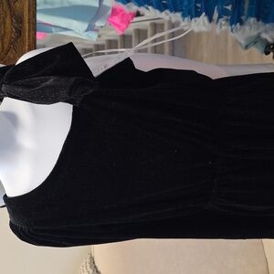 *BNWT* ZARA Kids | Black | ASYMMETRICAL VELVET JUMPSUIT